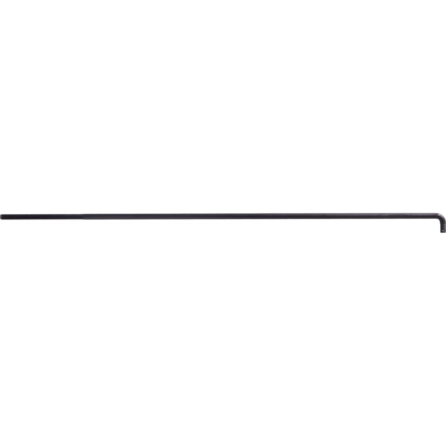 Rear brake rod. 23" long. Black parkerized, Matte