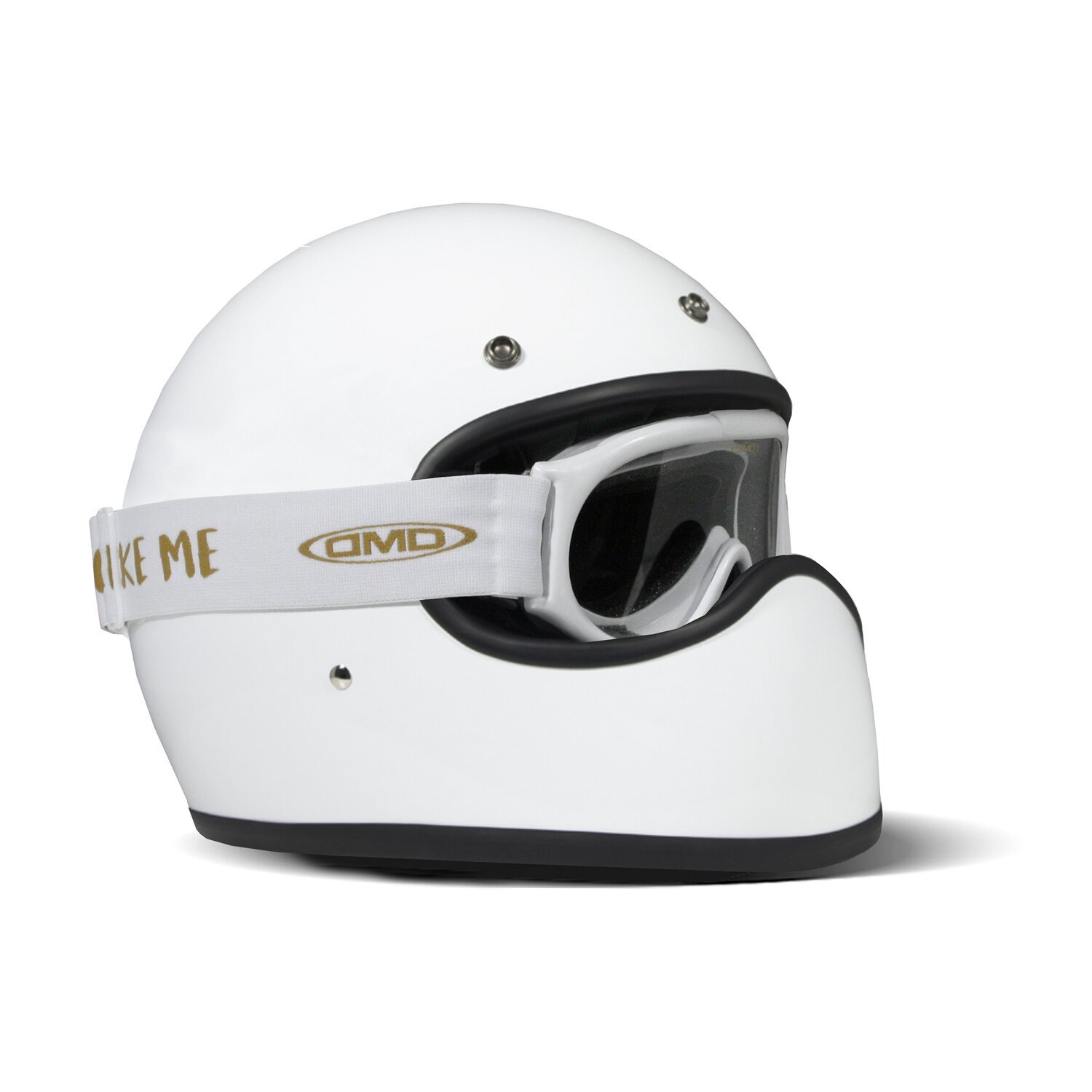 DMD Ghost white clear goggles