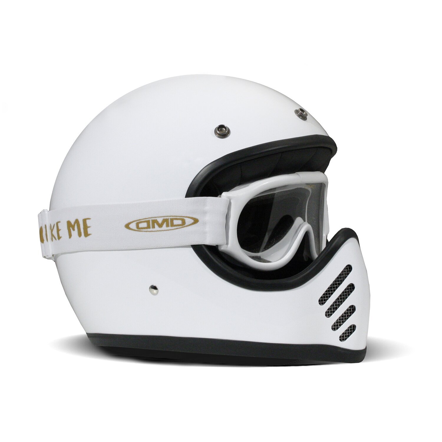 DMD Ghost white clear goggles