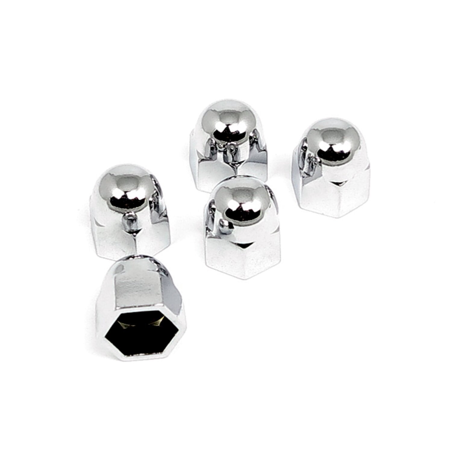 3/8 chrome acorn push on cover