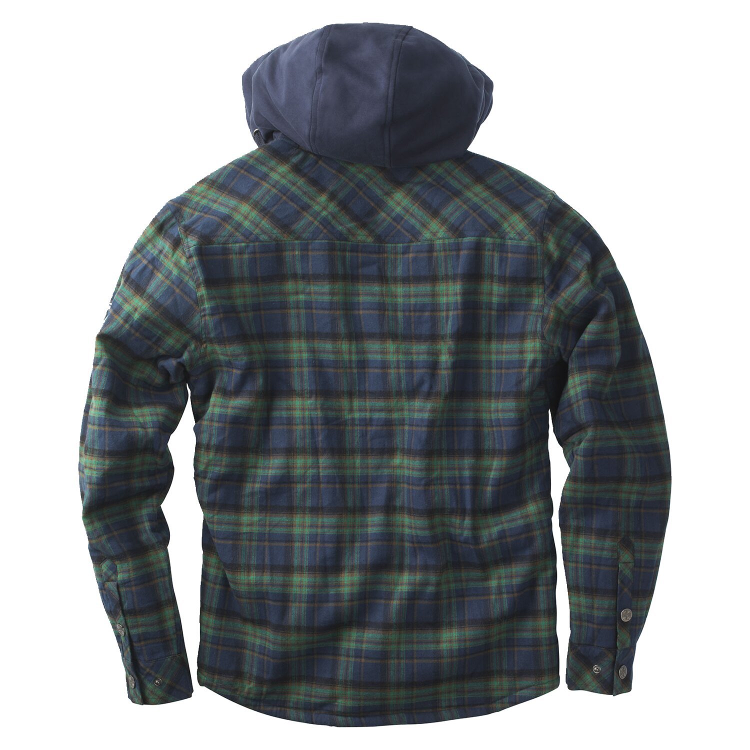 WCC Sherpa lined flannel jacket blue/green, S