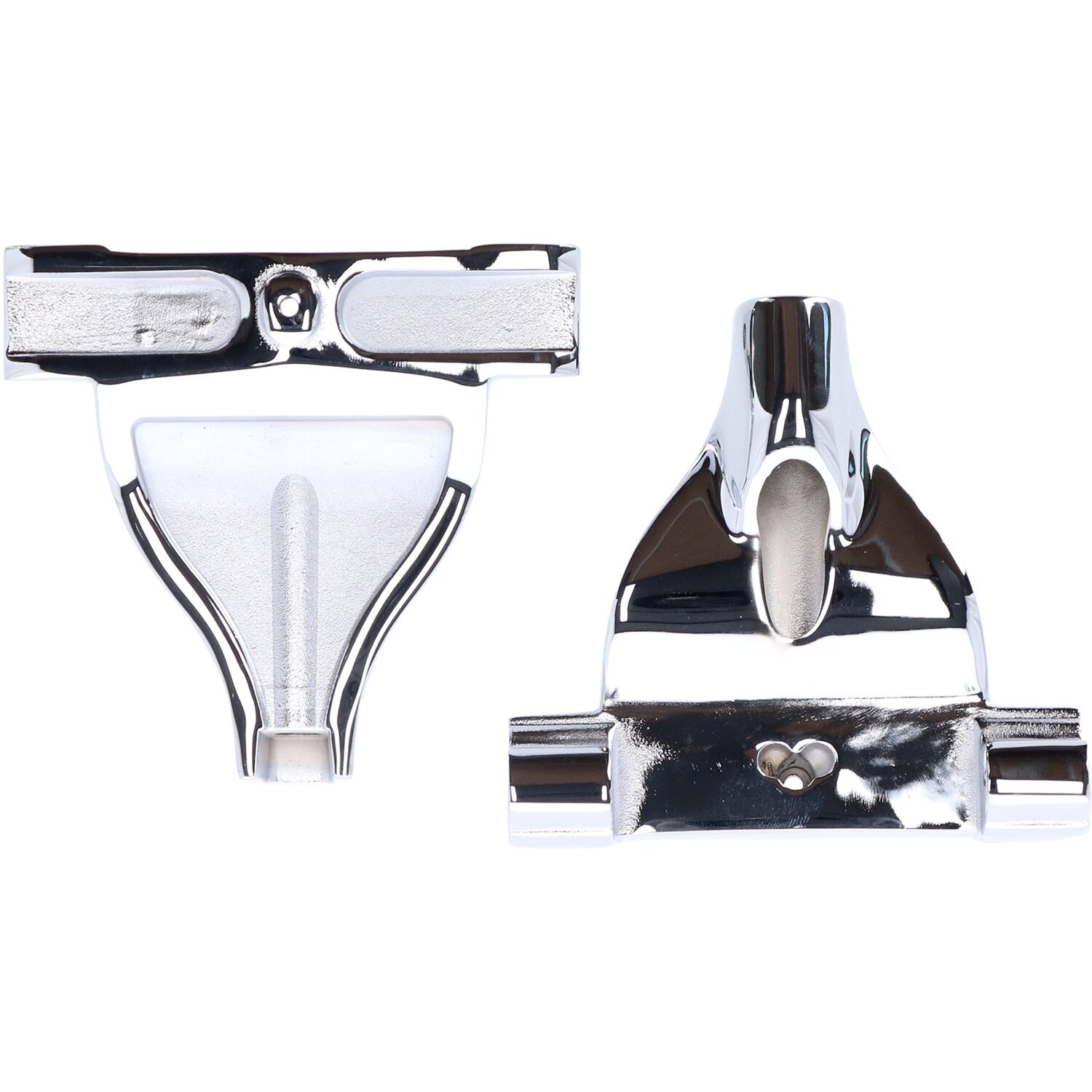 Passenger floorboard mount brackets for M8 Softail, Chrome