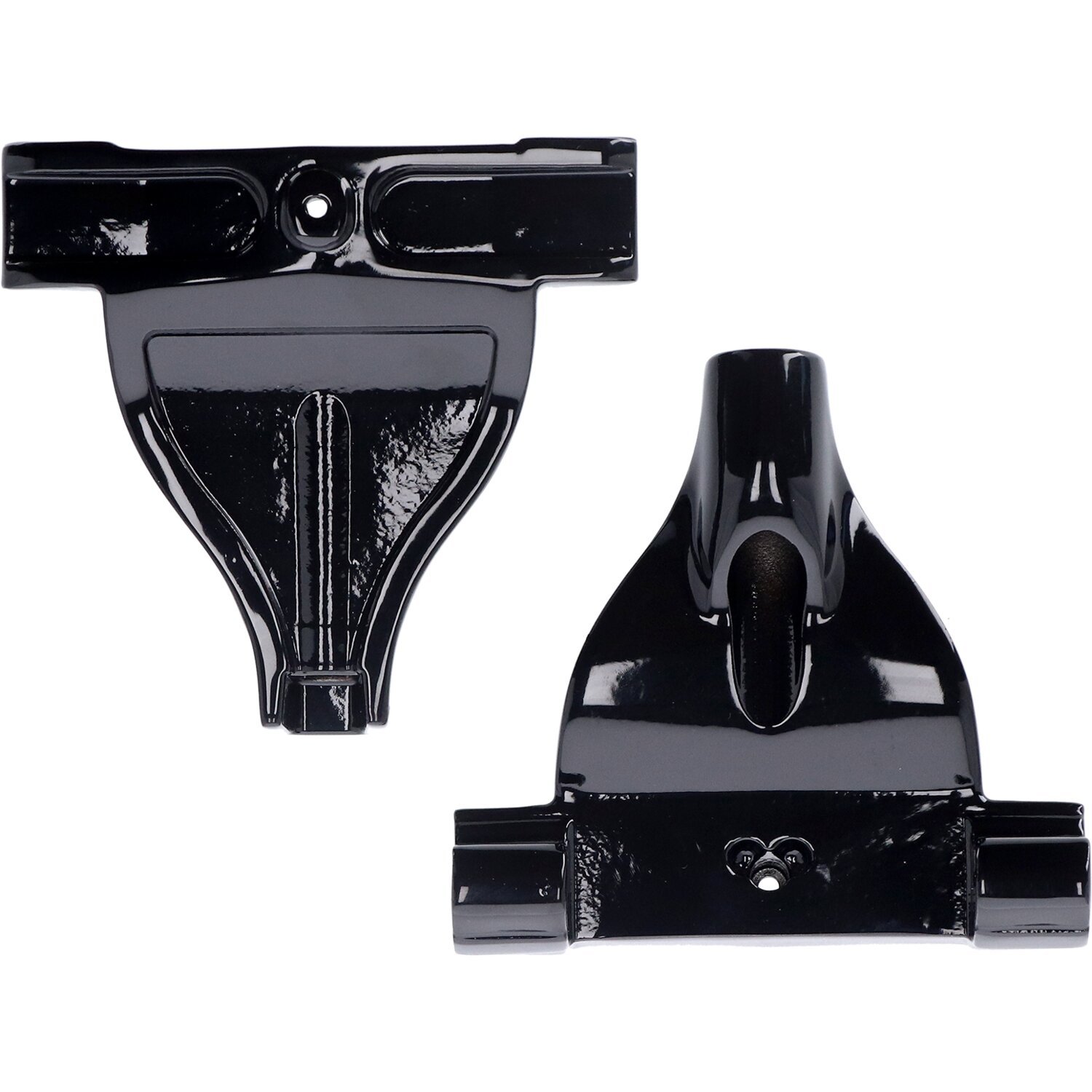 Passenger floorboard mount brackets for M8 Softail, Black