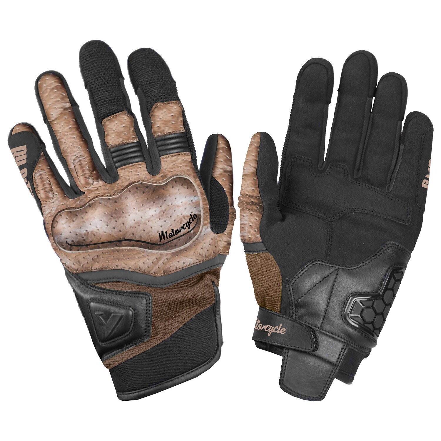 By City Tokio gloves black/brown, L