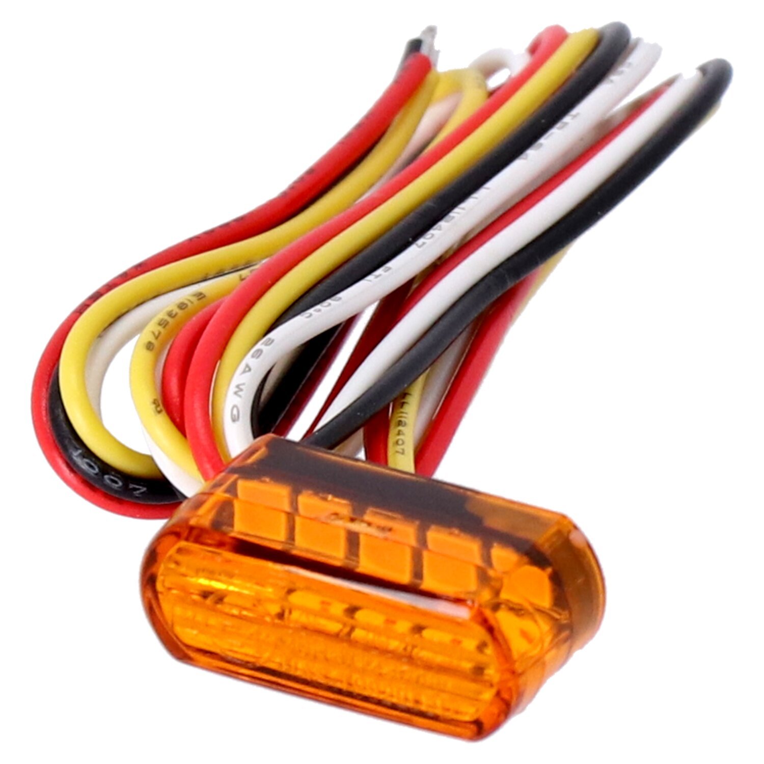 Fastline LED light, taillight with turn signal. Amber lens, Red