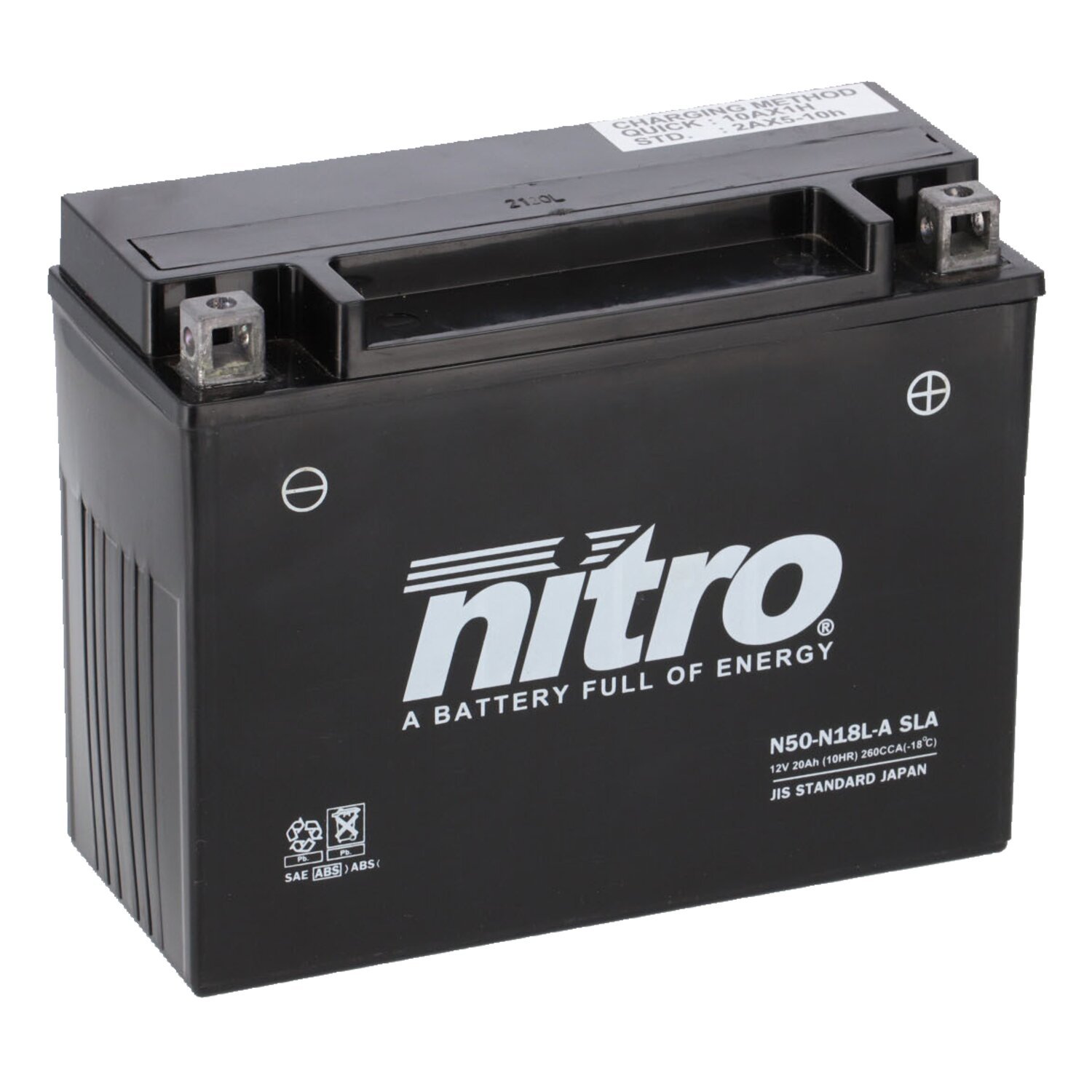 Nitro sealed AGM gel battery Y50-N18L-A SLA