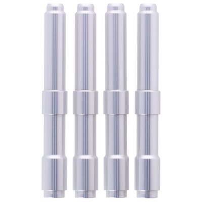 Silver anodized. One-piece, with Shovelhead styling. The High Tech sophisticated look with these quality European made anodized pushrod covers. Kit consists of one-piece covers, like the OEM pushrod cover, that do not allow pushrod adjusting. Compatible with OEM style pushrod seals.