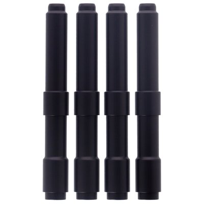 Black anodized. One-piece, with Shovelhead styling. The High Tech sophisticated look is yours with these quality European made anodized pushrod covers. Kit consists of one-piece covers, like the OEM pushrod cover, that do not allow pushrod adjusting. Compatible with OEM style pushrod seals.