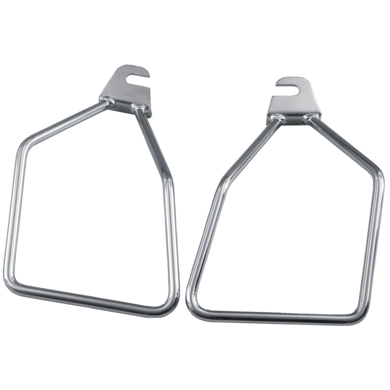 Easy-on/off, saddlebag supports
