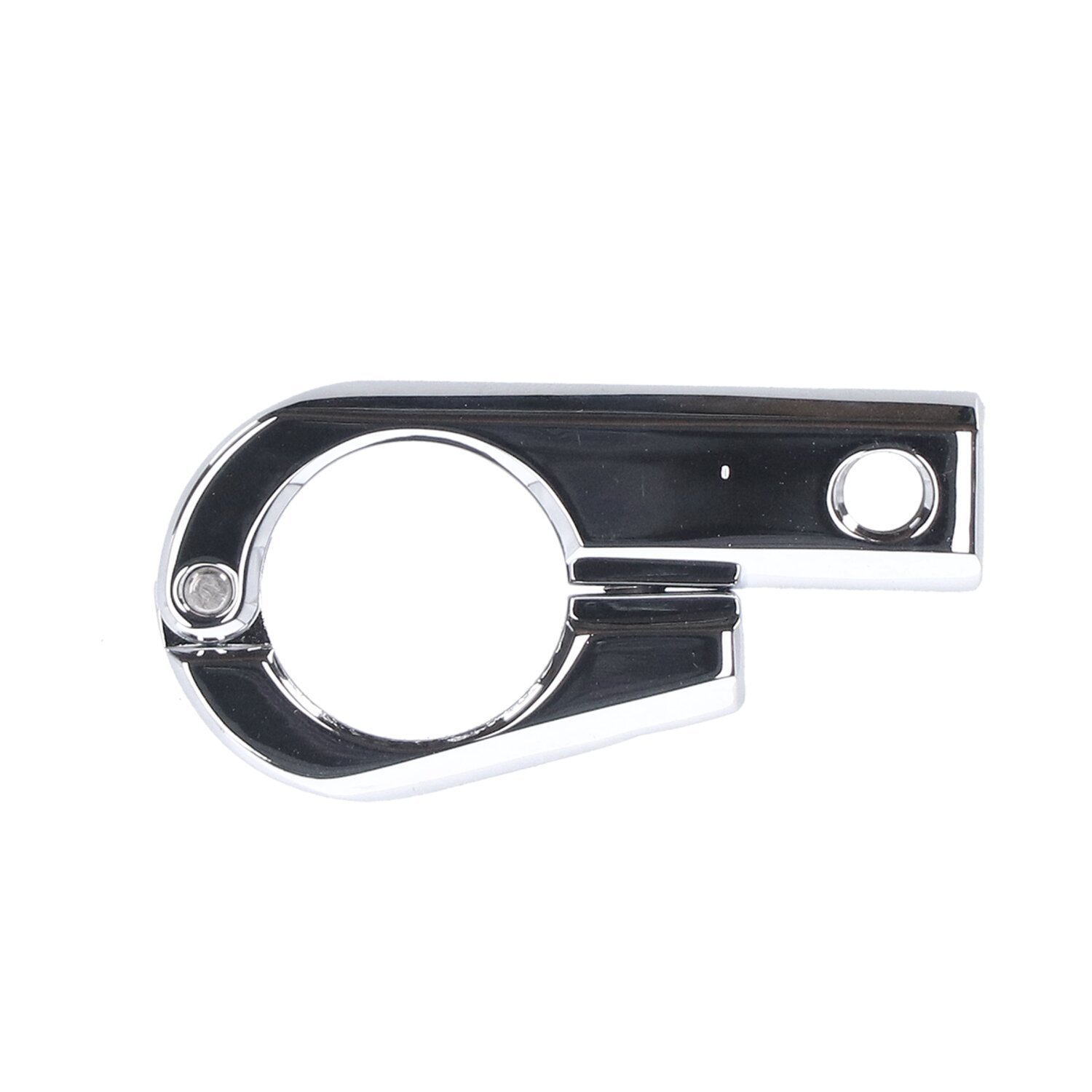 Daytona, universal bracket. Side-mount. 1" ID. M8 thread, Silver, Chrome