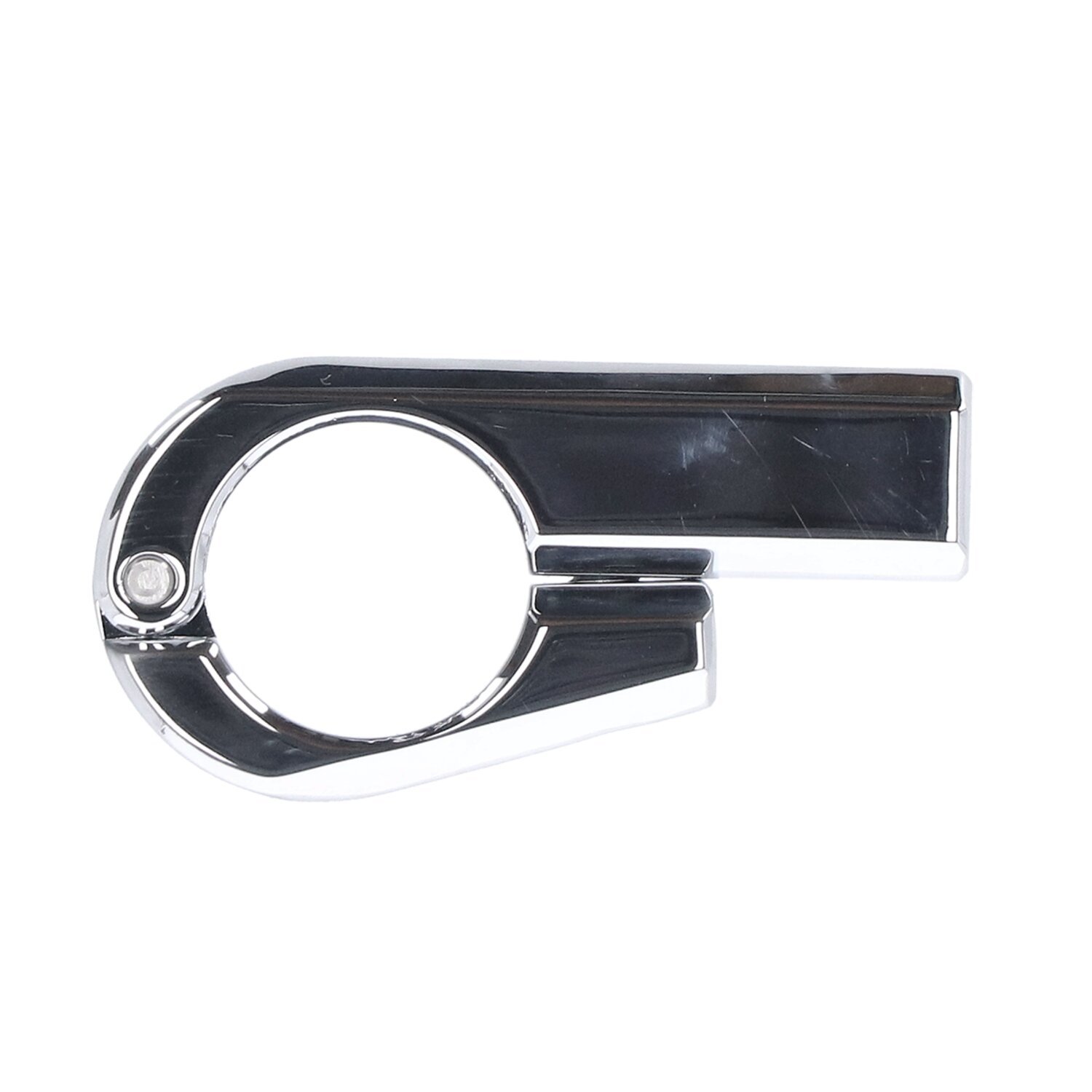 Daytona, universal bracket. Front-mount. 1" ID. M10 thread, Chrome