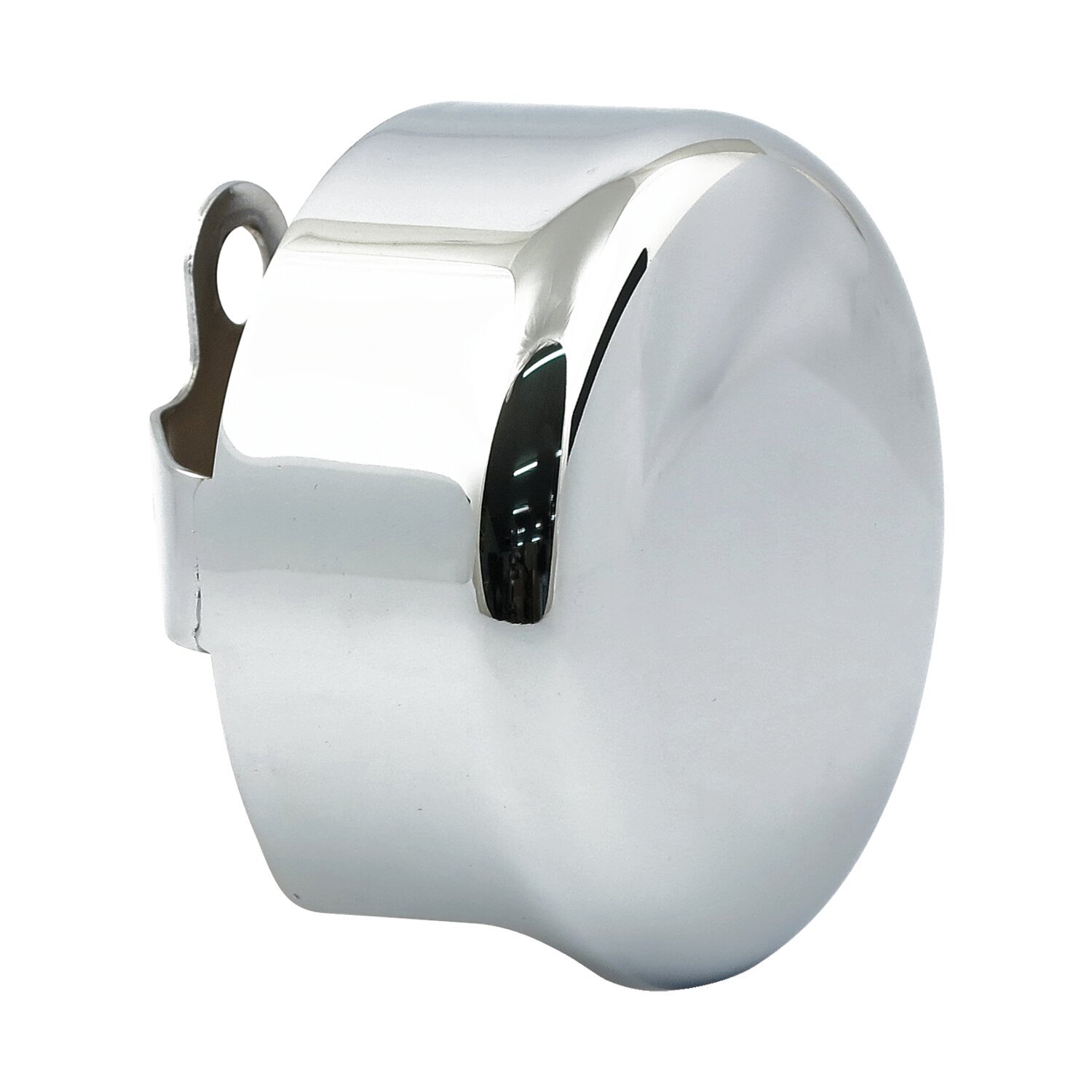 Horn cover, smooth round, Chrome