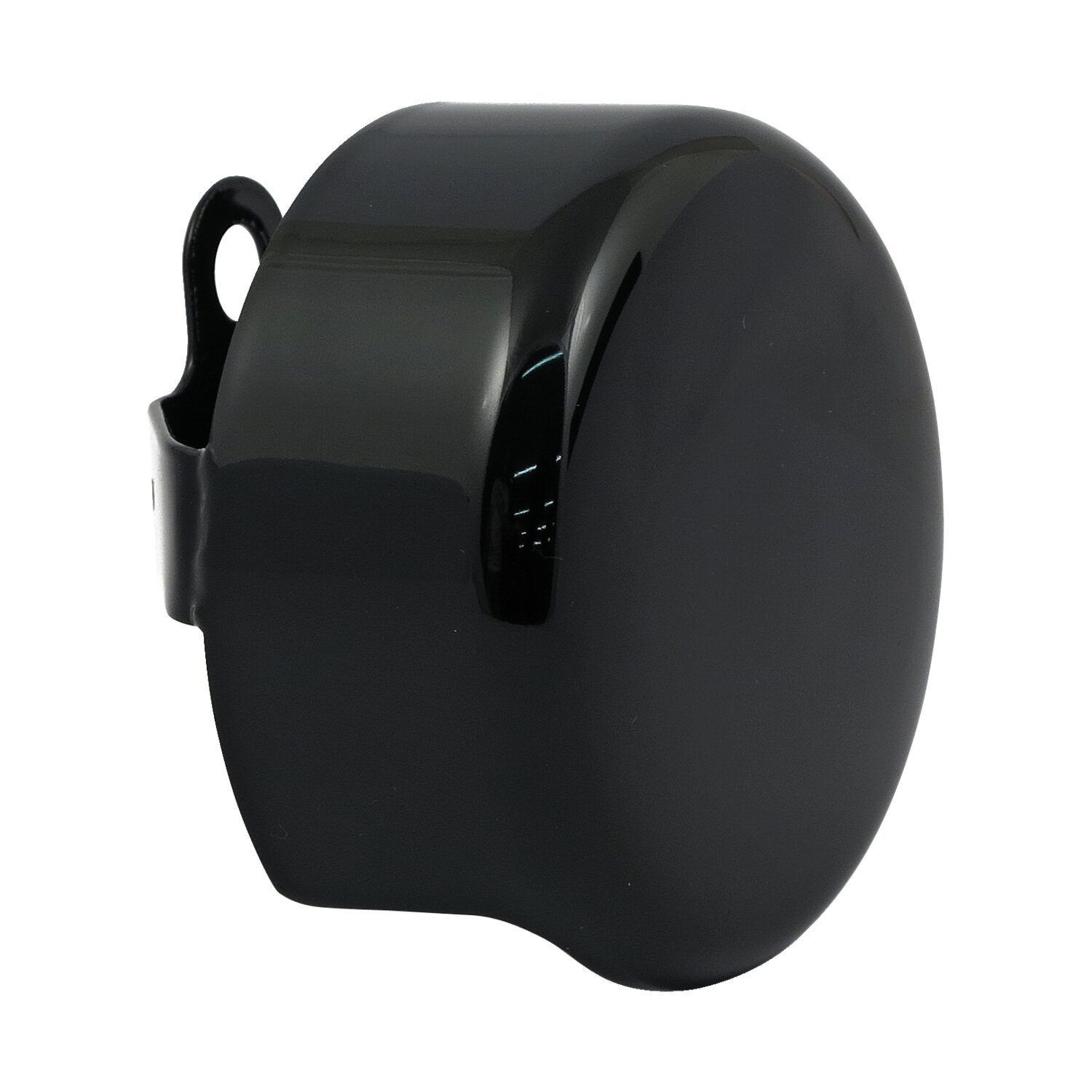Horn cover, smooth round, Black