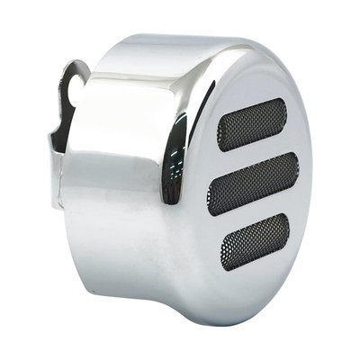 Chrome; with mesh insert