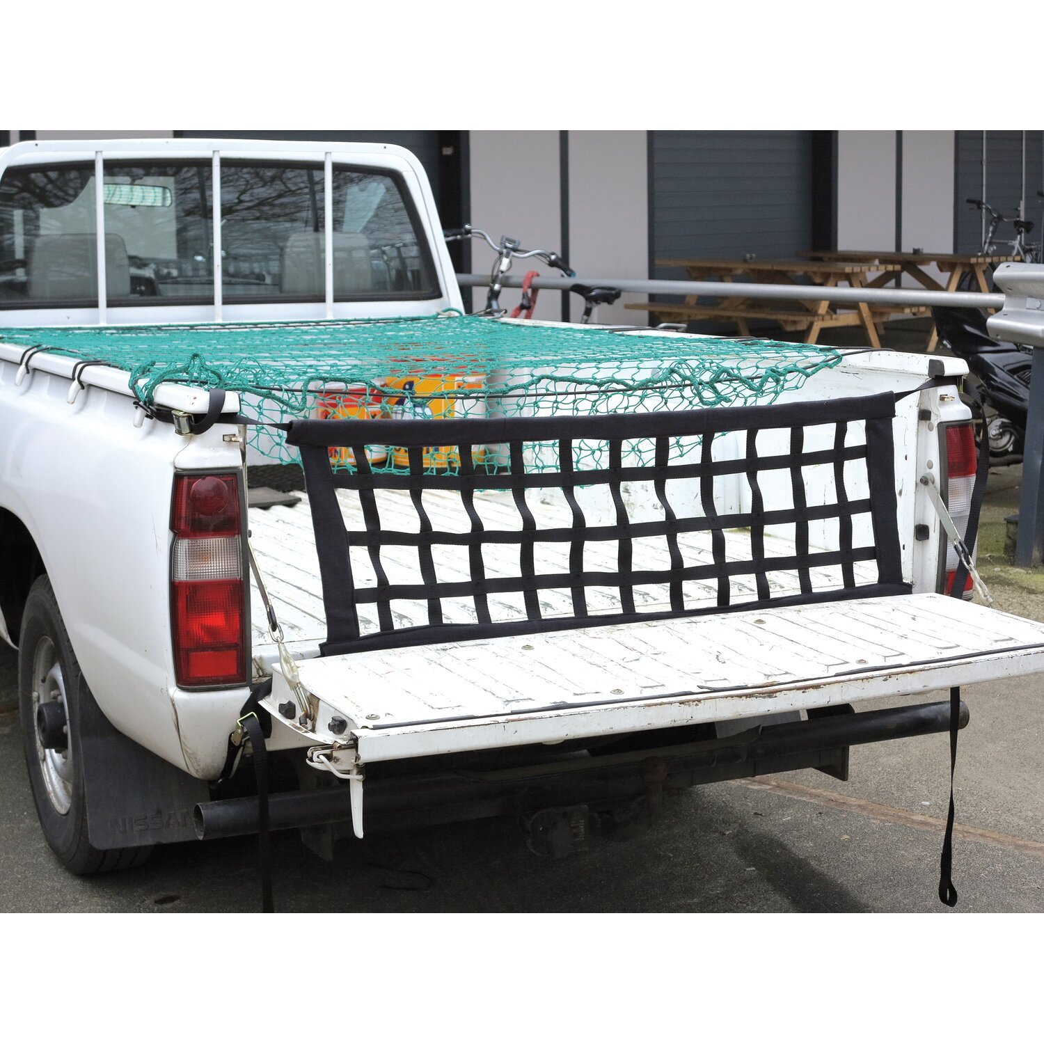 Cargo net, cam buckle s-hook 47" x 16", Black, 1,194 mm