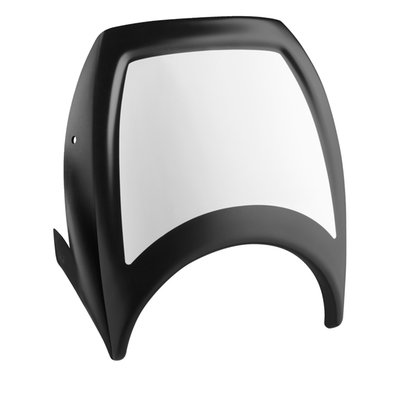 Made of unpainted black ABS plastic. Comes complete with white sticker, installation hardware and detailed installation instructions.