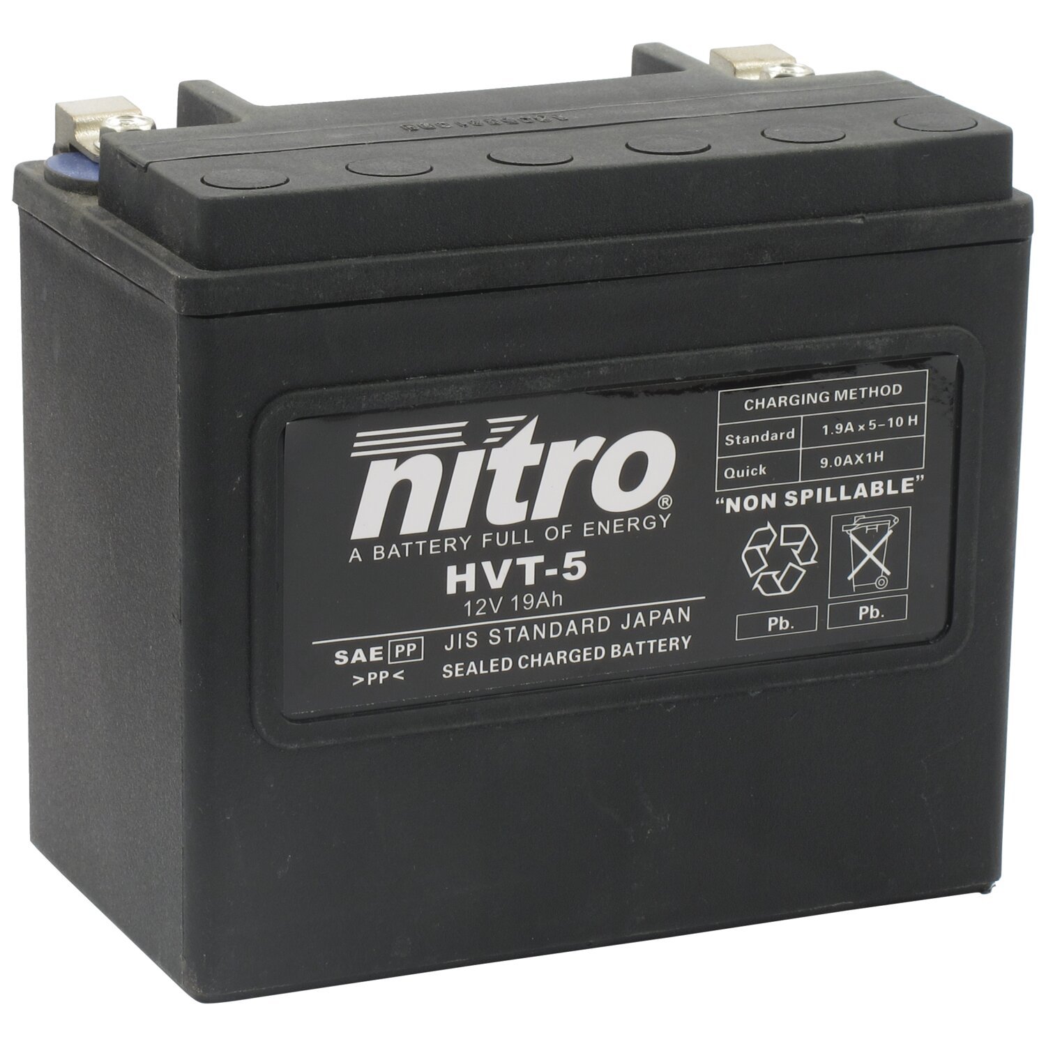 Nitro, AGM HVT battery, 19Ah 12V