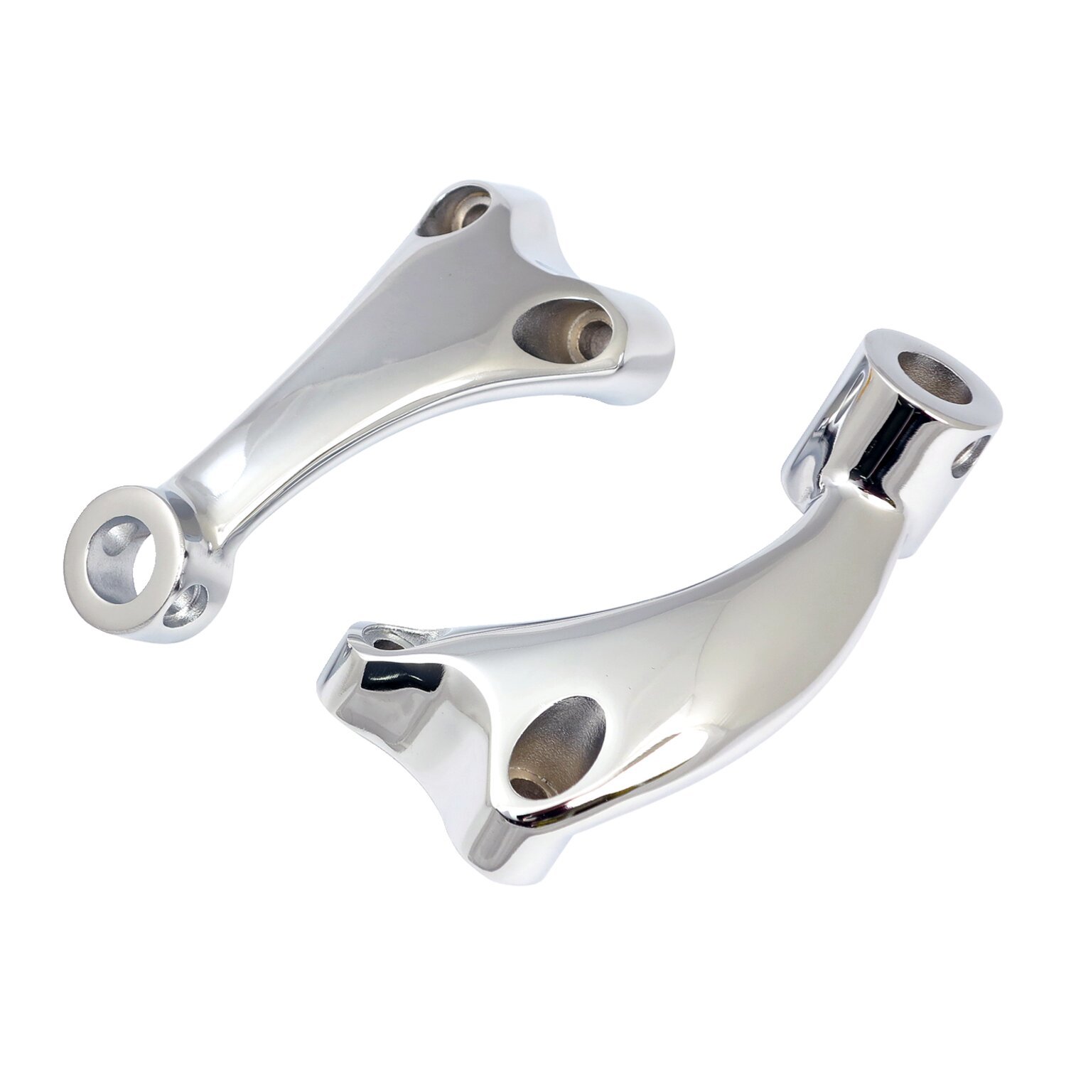 XL Sportster forward control foot peg support set, Chrome