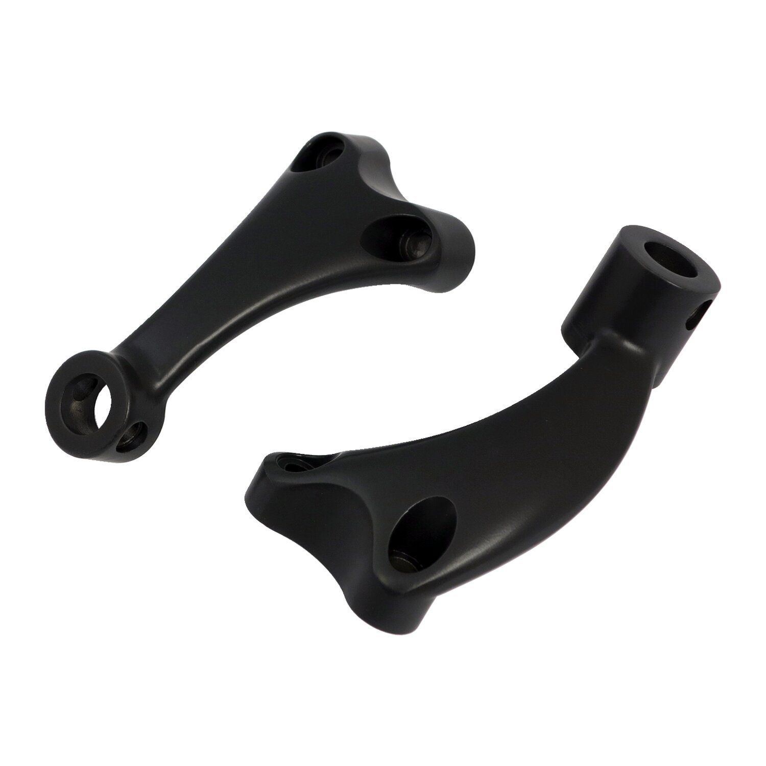 XL Sportster forward control foot peg support set, Black