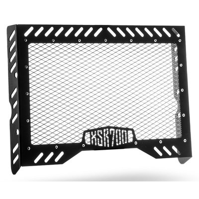 Protect the radiator from road debris and make it look good, all in one go! Made from black electrostatic painted steel. Offers bolt-on installation ease, modifications are not required. Comes complete with installation hardware, instructions and how-to installation images.