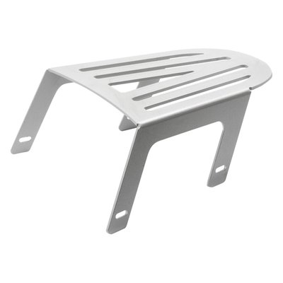 Specifically designed for use with C-Racer's 950957 (brown) or 950963 (black) seat only. This small luggage rack is placed over the back (passenger) section of the seat, therefore carrying a passenger is no longer possible. Converting back to passenger mode is simple & quick since it installs, or removes, with just 4 screws. Made of 4mm thick eletrostatic silver painted aluminum. Maximum luggage weight is 10kg. Complete with installation hardware and instructions.