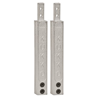 150mm long. Set of 2 extensions. 
Weight 0.805kg
- Used to extend the reach of the quick adjusting jaws. 
- The extensions are interconnectible. Each jaw extension added is an additional 150mm reach. 
- Fits all of our 20 and 30 build series Kukko gear pullers equipped with the 'Quick Adjusting arms'.