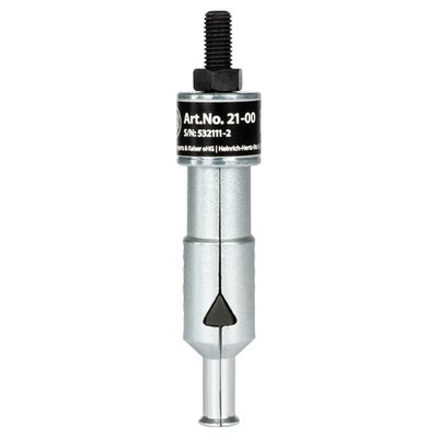 Inner ball bearing puller used to pull bearings on the inside diameter or pull outer bearing races only. 
Used with 951034 slide-hammer device and 951036 counterstay support puller. 
- Inside diameter ball bearing in mm: 6-10 
- Effective depth in mm: 14 
- Internal extractor length in mm: 73 
- Number of segments: 2 
- Weight: 0.120kg 
- Pulls ISO bearings: 626; 607; 627; 608; 619/8; 628/8; 609; 618/9; 629; 6000; 6200; 6300; 6800; 6900; 61800; 61900; 62200; 62300. 
Note: The 951064 slide hammer and 951036 counterstay are not included. These must be purchased separately.