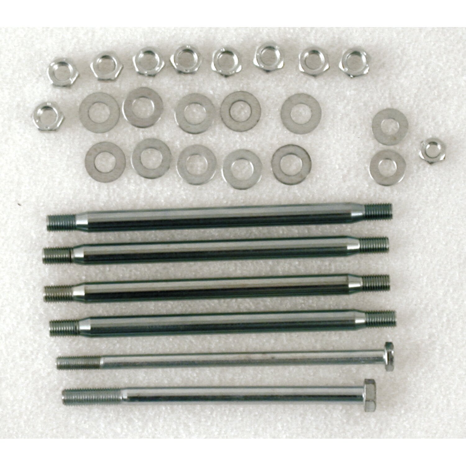 Crankcase bolt kit, hex, Chrome