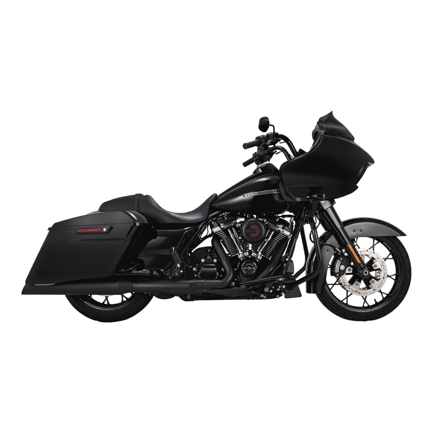 Vance & Hines, Backslash 450 slip-ons, Black, Matte