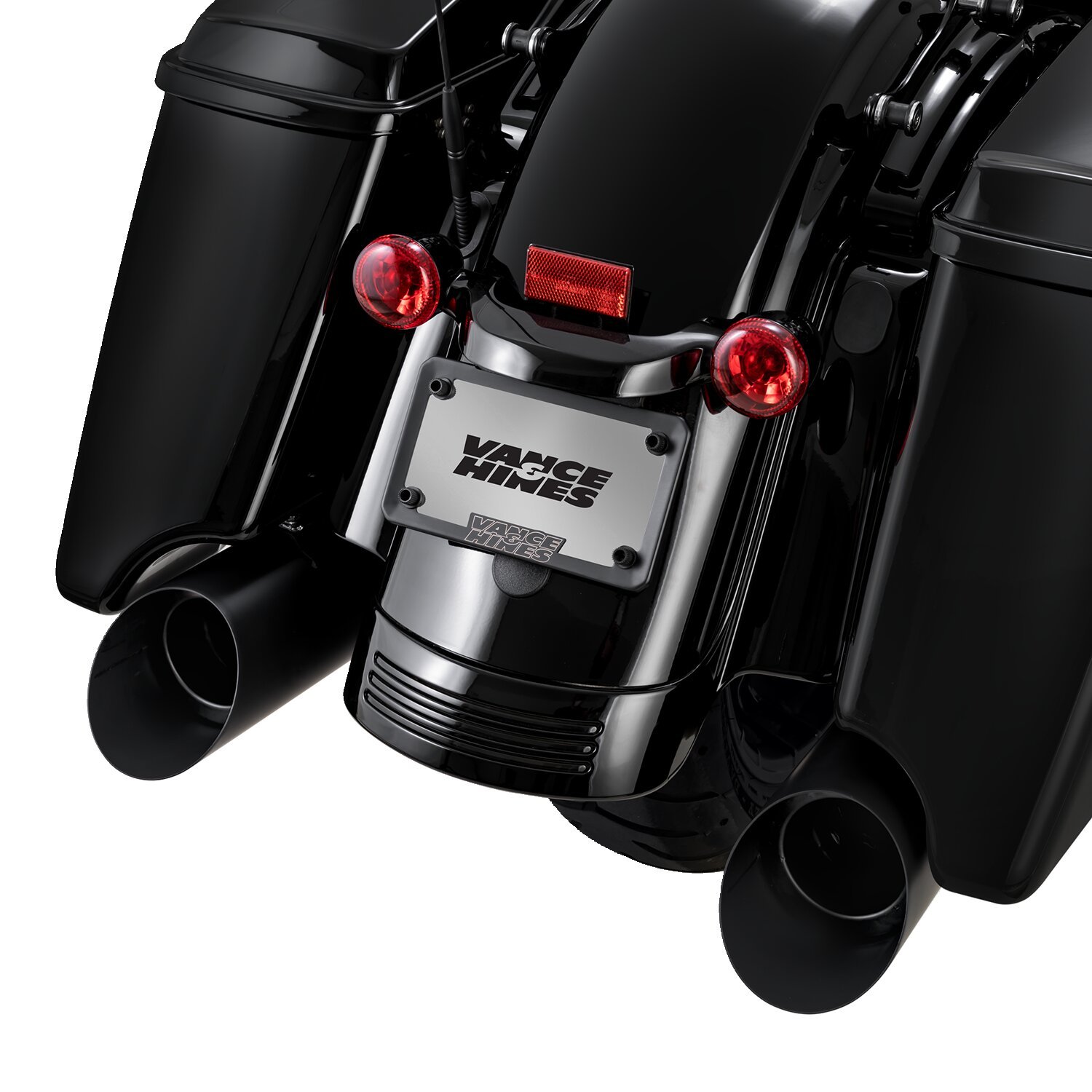 Vance & Hines, Backslash 450 slip-ons, Black, Matte