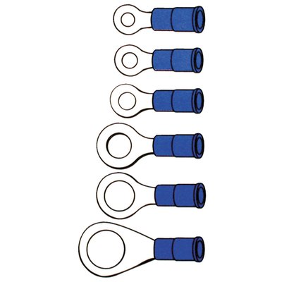Stud #8 (4.1mm). For 16-14 gauge (1.0 to 2.5mm² or 1.02mm to 1.63mm diameter) wiring.