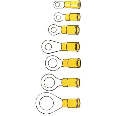 Stud #6 (3.5mm). For 12-10 gauge (2.5 to 6mm² or 2.05 to 2.59mm diameter) wiring.