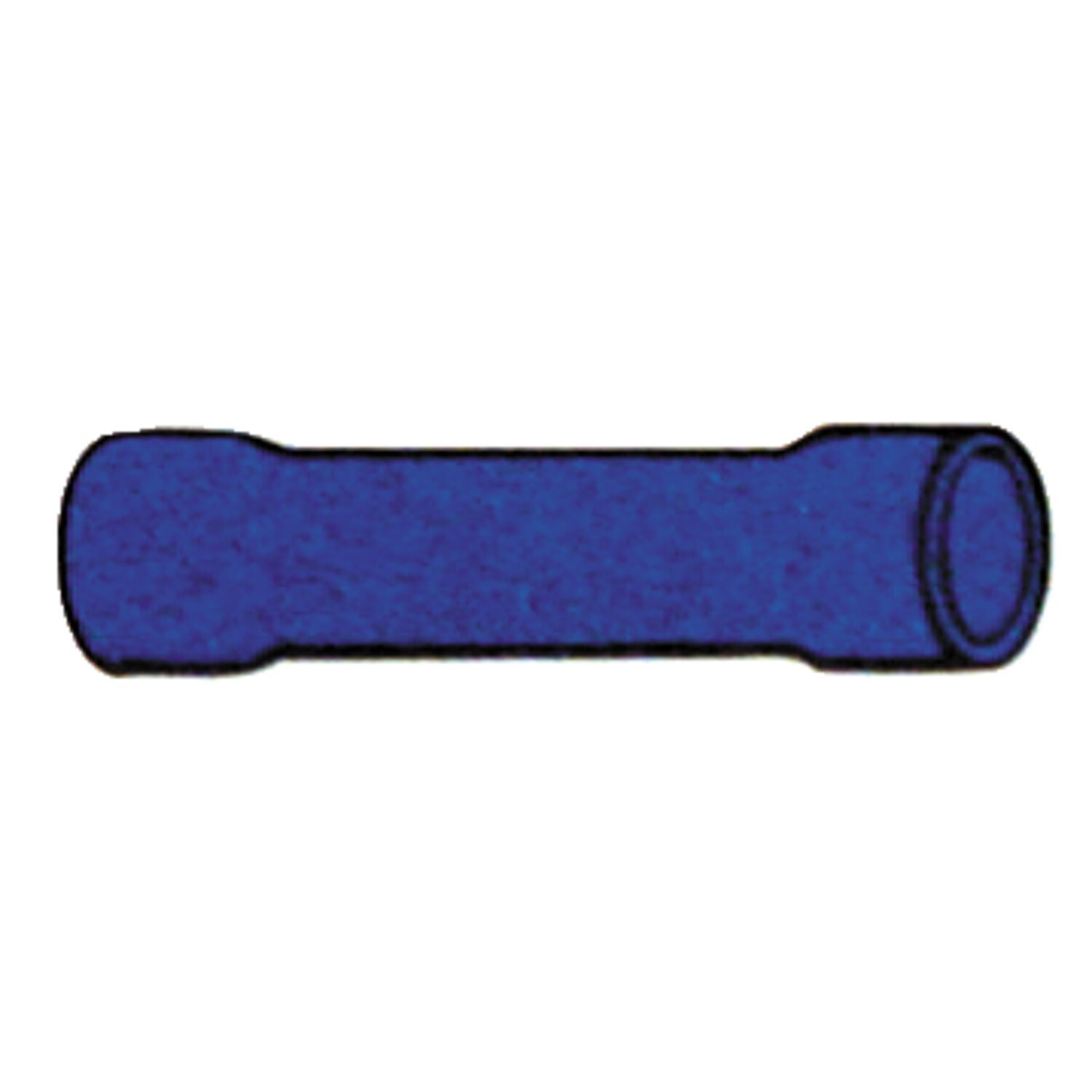 Connectors, butt splice PVC, crimp, Blue