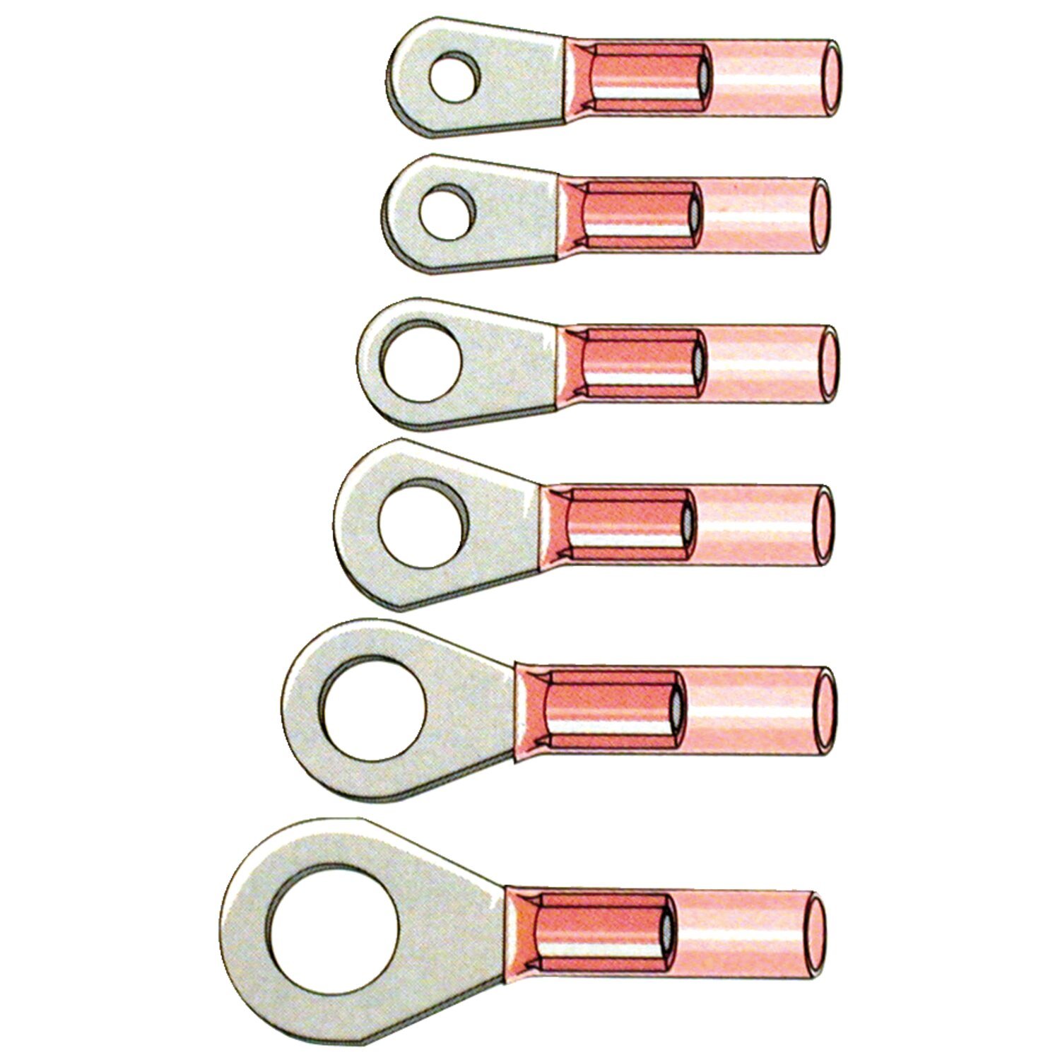 Standard Co, Ring terminal connectors #6, Red