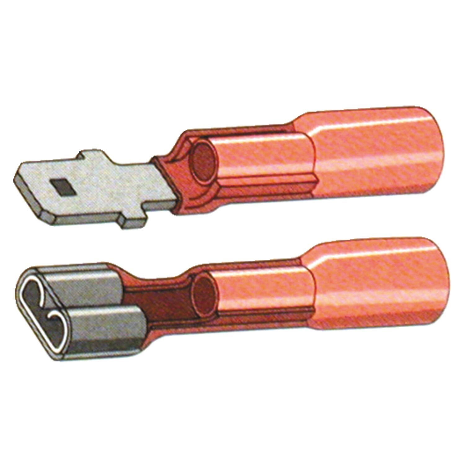 Standard Co, Slide-on terminal connectors 1/4, Red