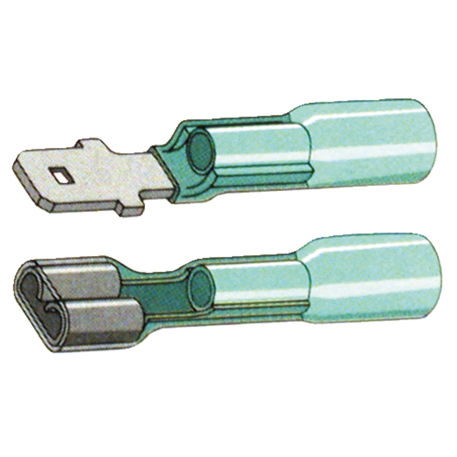 Standard Co, Slide-on terminal connectors 1/4, Blue