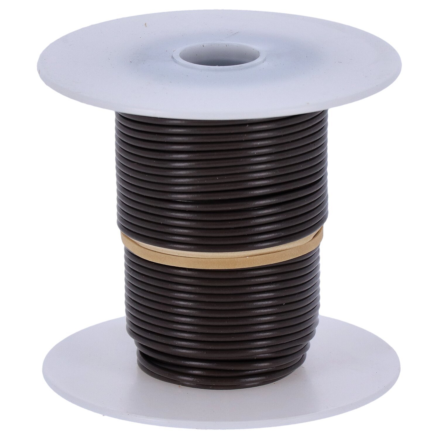 Wire on spool, 18 gauge. 100 ft, Brown