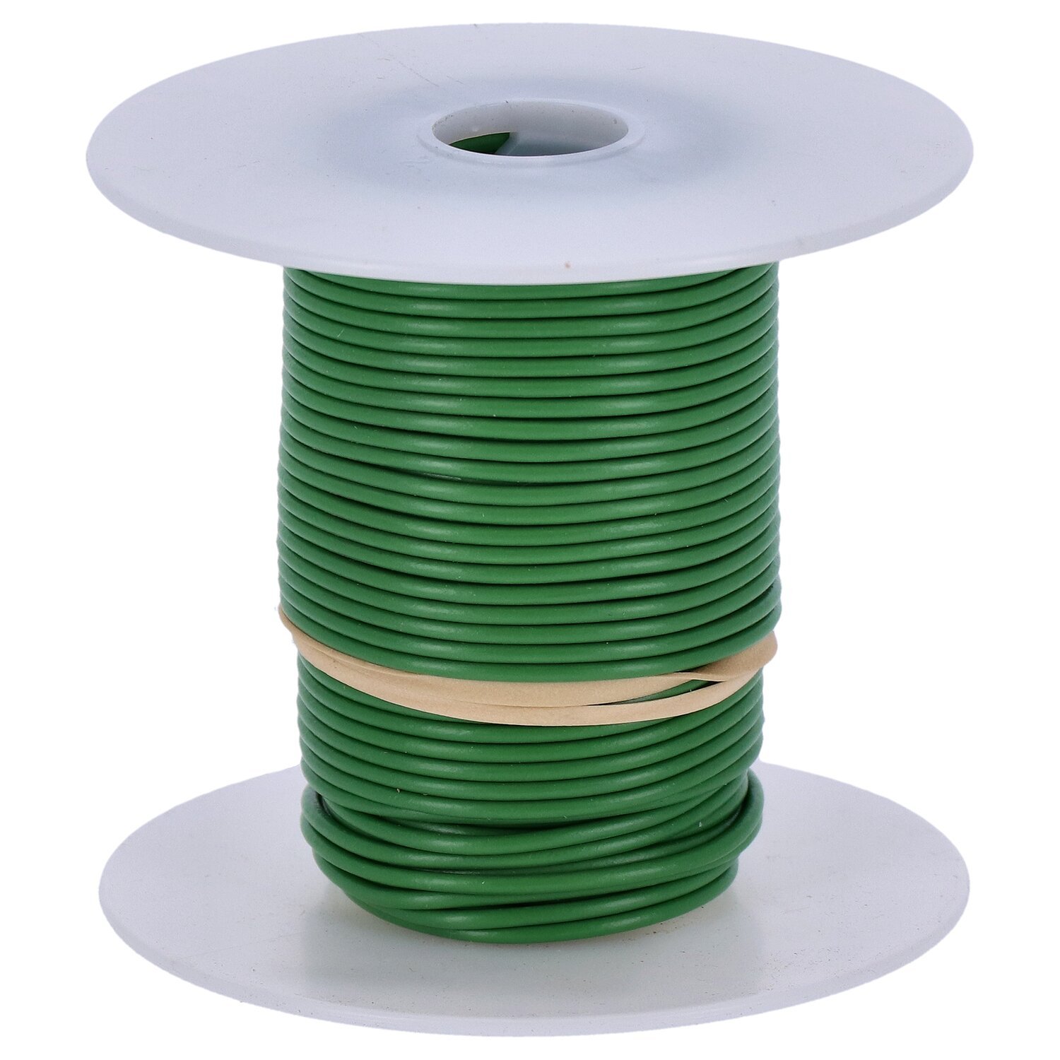 Wire on spool, 18 gauge. 100 ft, Green