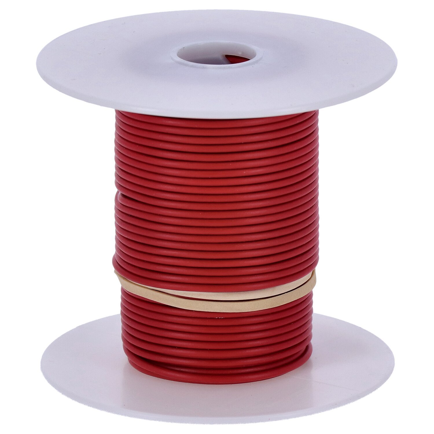 Wire on spool, 18 gauge. 100 ft, Red