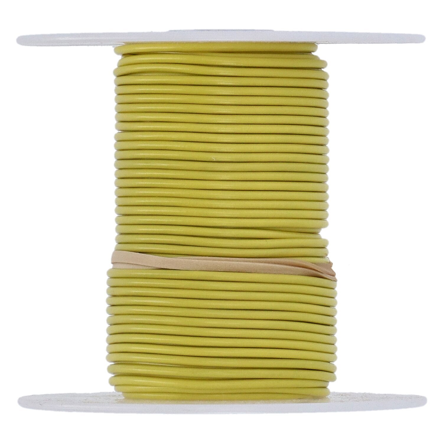 Wire on spool, 18 gauge. 100 ft, Yellow