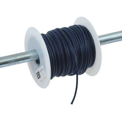On 100 foot (30.48 meters) spool. 14 gauge (2.08mm² or 1.63mm diameter) electrical wire. With Vinyl insulation, will resist abrasion, grease, oil and battery acid. Heat resistant up to 80°C.