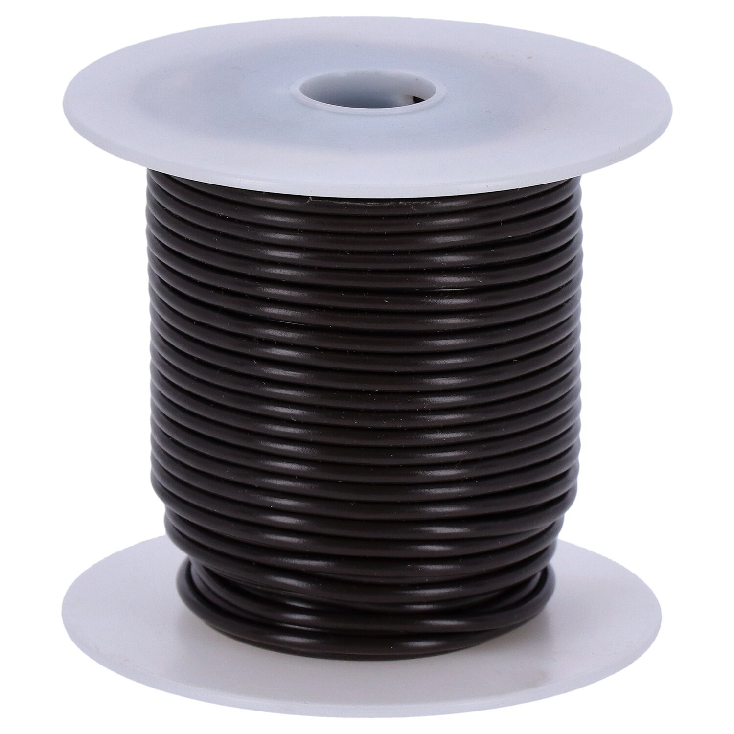 Wire on spool, 14 gauge. 100 ft, Brown