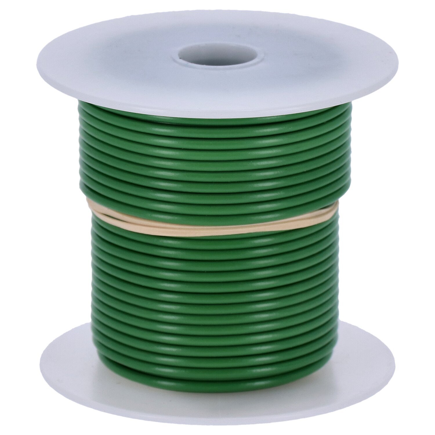 Wire on spool, 14 gauge. 100 ft, Green