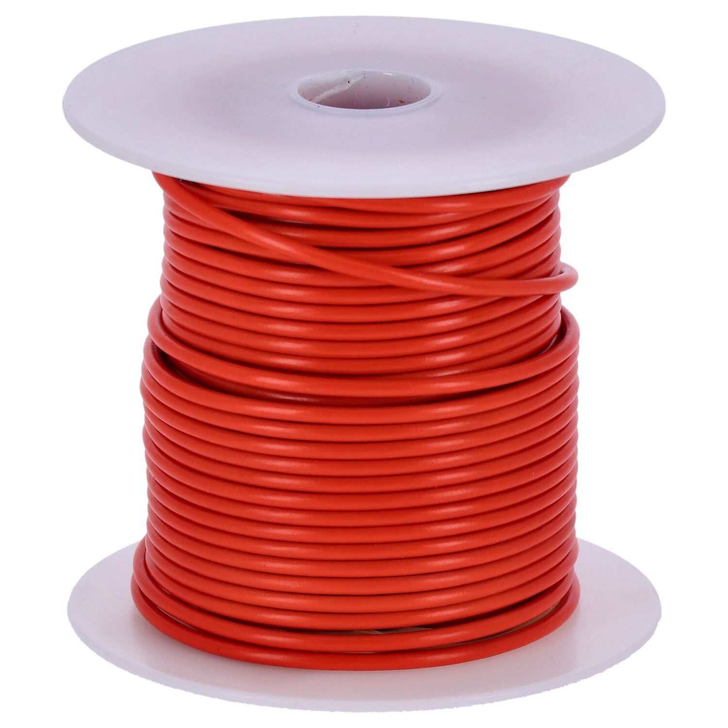 Wire on spool, 14 gauge. 100 ft, Orange