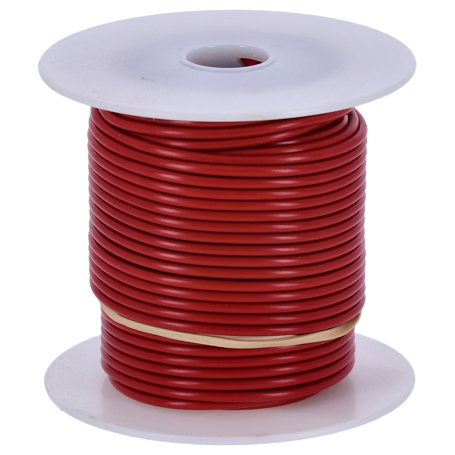 Wire on spool, 14 gauge. 100 ft, Red