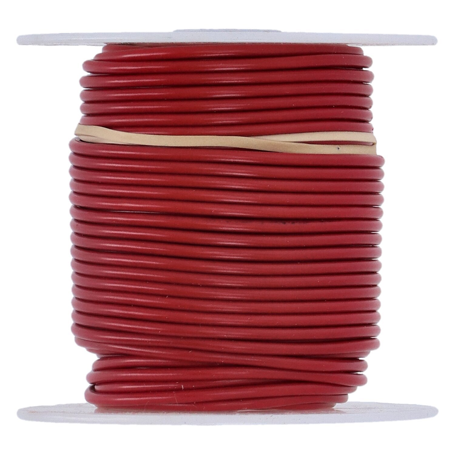 Wire on spool, 14 gauge. 100 ft, Red