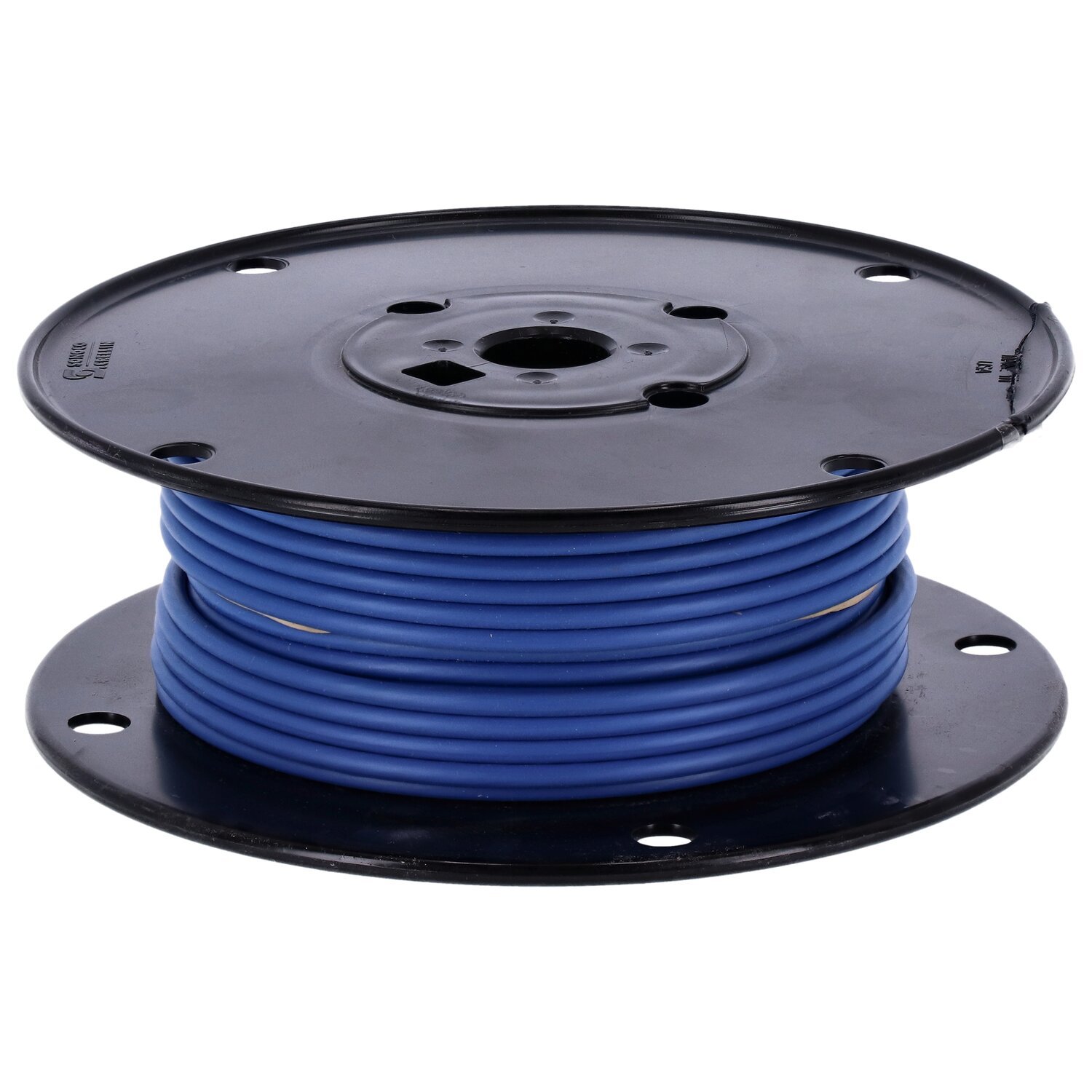 Wire on spool, 10 gauge. 100 ft, Blue