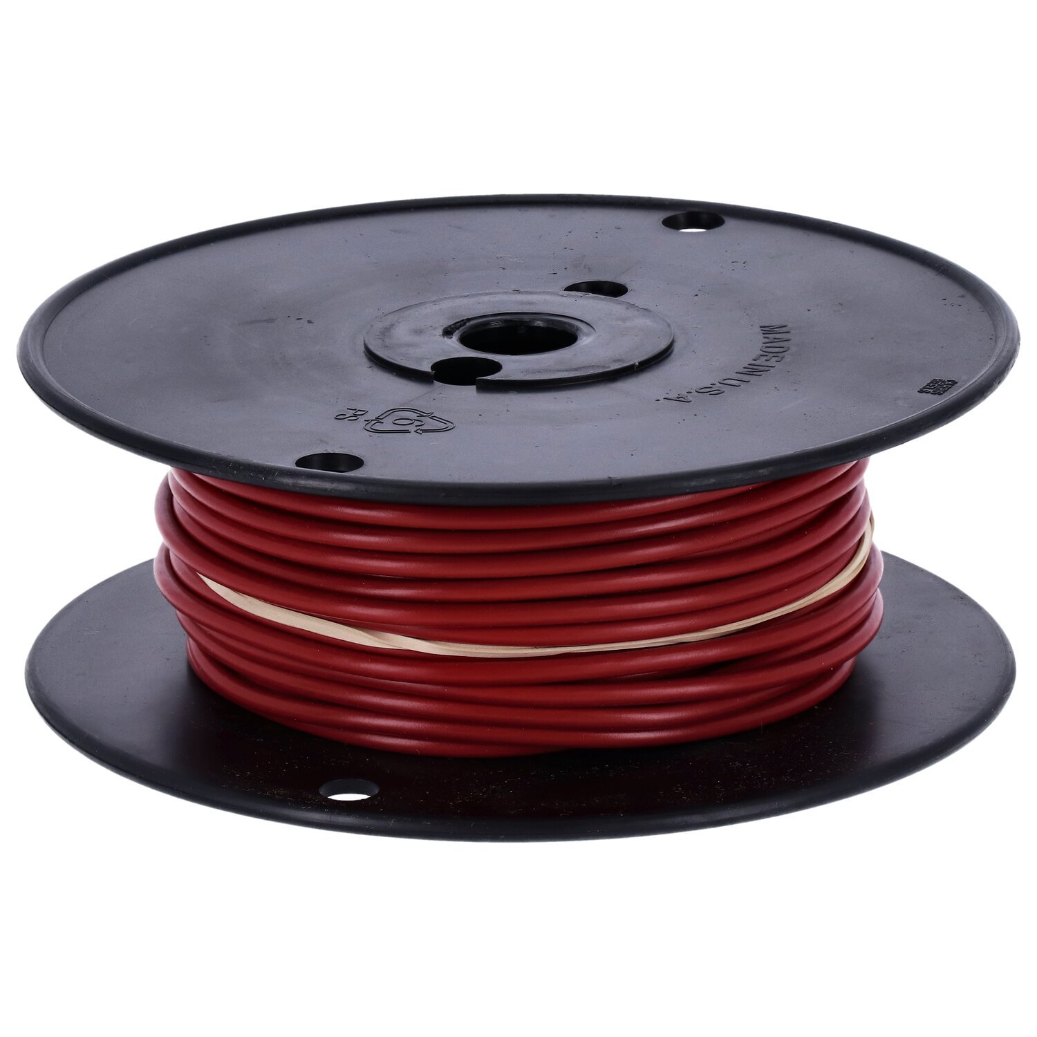 Wire on spool, 10 gauge. 100 ft, Red