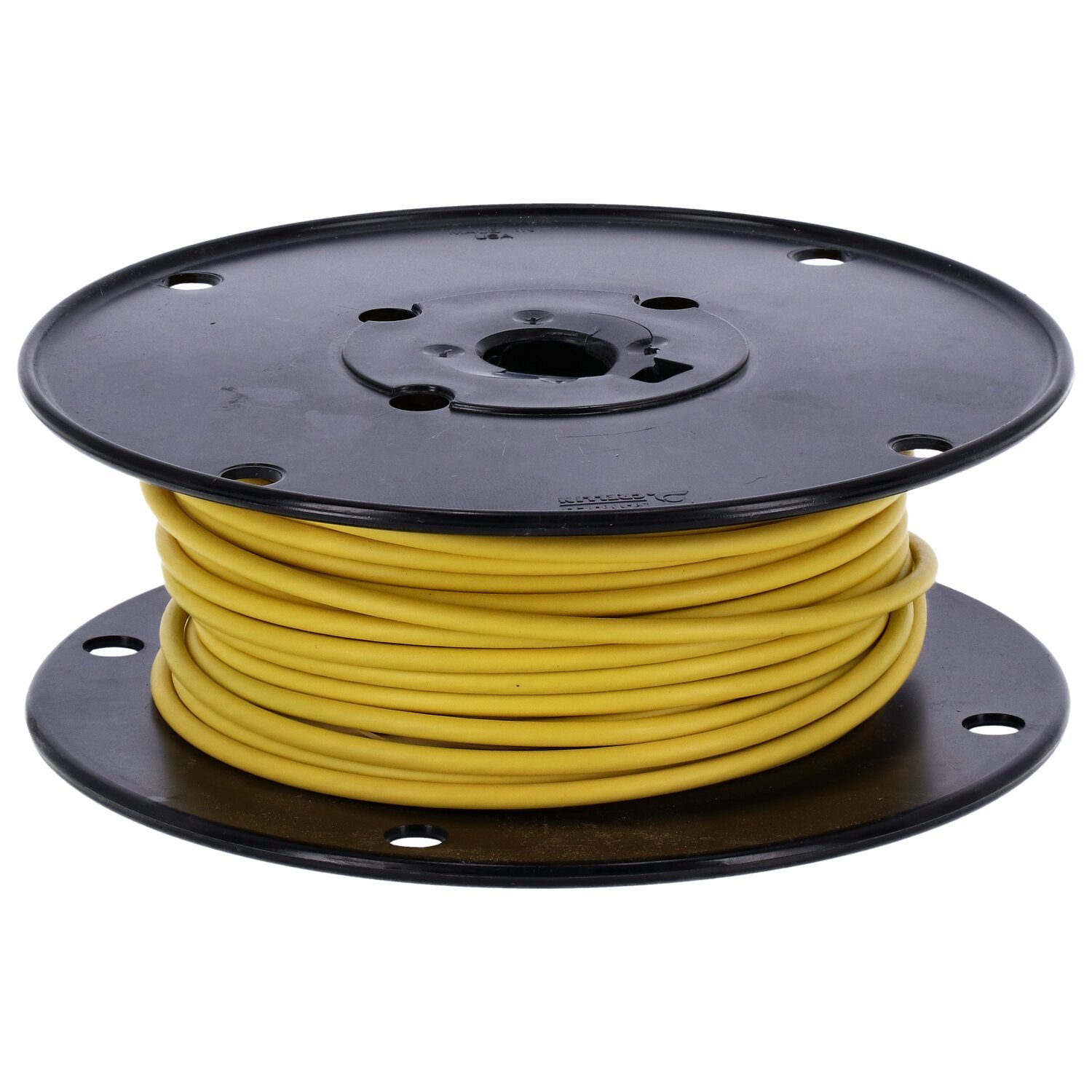 Wire on spool, 10 gauge. 100 ft, Yellow