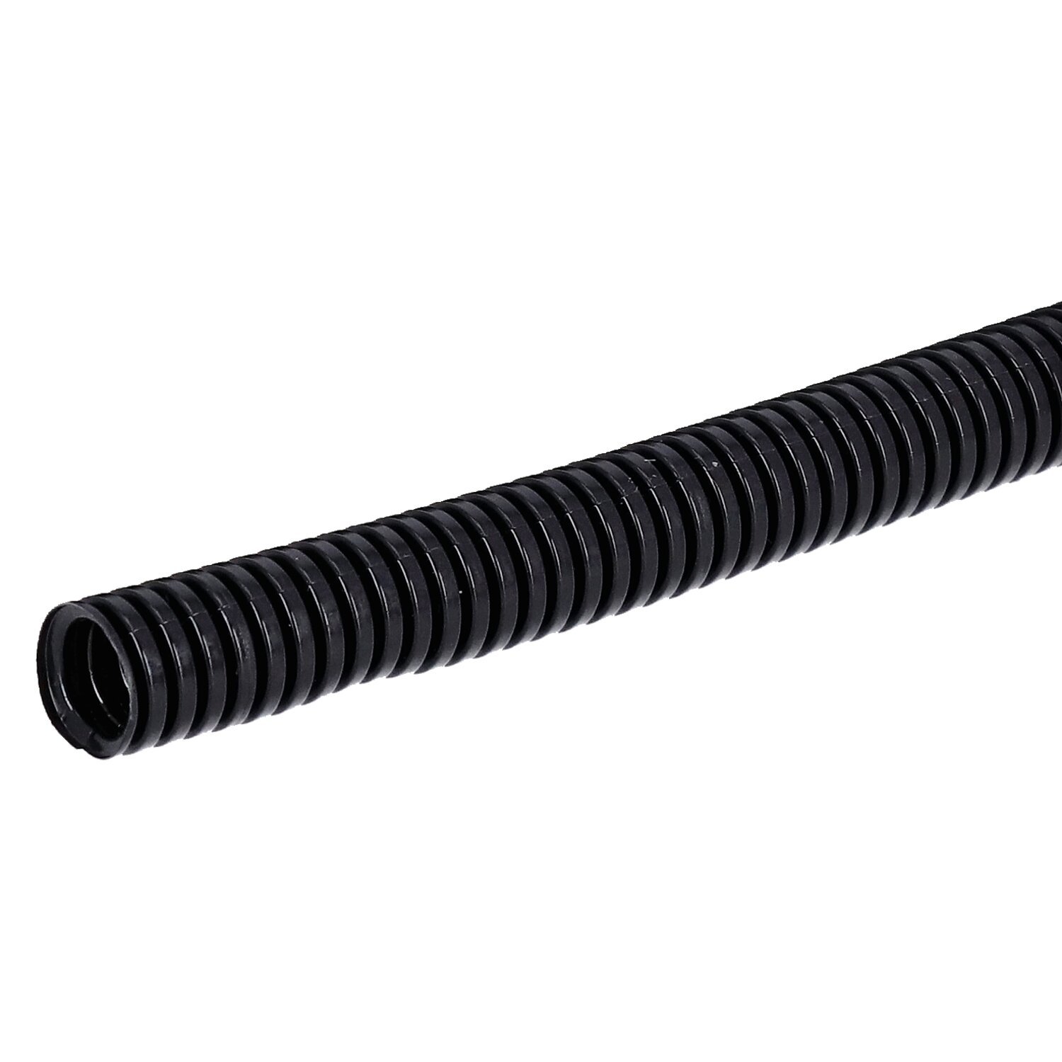 PVC split wiring loom. 50ft, 7/16" I.D. (11.1mm, Black